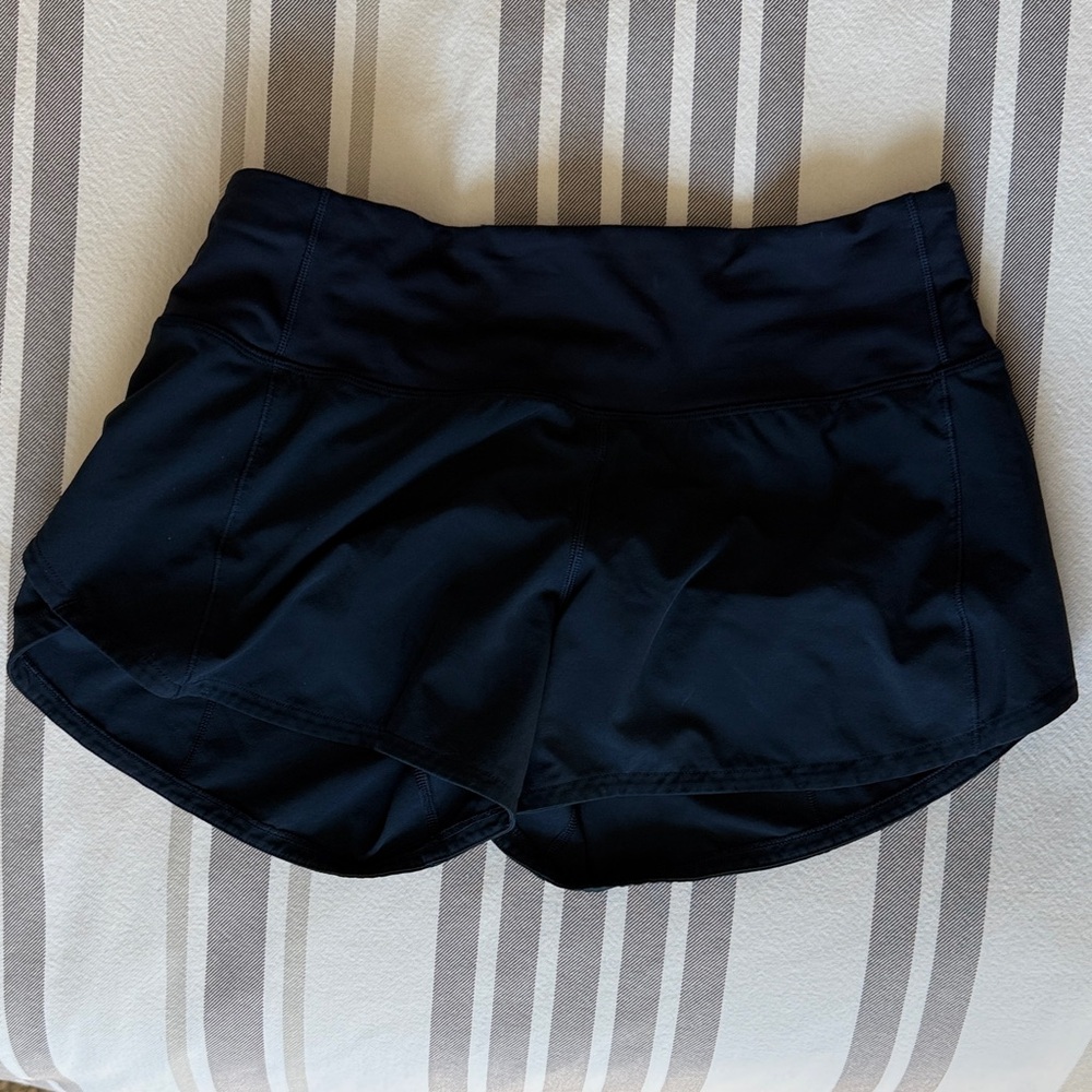 Lululemon Navy Lined Running Shorts